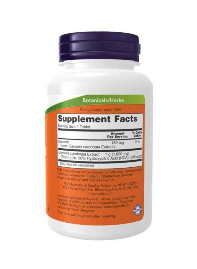 Now Foods Garcinia 1000 mg 120 Tablets - Image 3