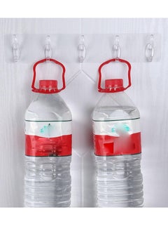 Bukela 2 pcs Sticky Punch-Free Wall Hooks Transparent Row Hook Adhesive Row Hooks Paste Hook Waterproof Adhesive Row Hooks Punch-Free Hook.  - Image 5
