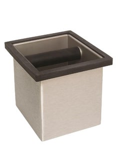 Rattleware Rattleware Stainless Steel Knock Box | Heavy-Duty Espresso Grounds Container, Welded Bar, Durable and Efficient for Baristas - Quality Coffee Preparation (6"x5.5"x6")  - Image 1