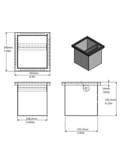 Rattleware Rattleware Stainless Steel Knock Box | Heavy-Duty Espresso Grounds Container, Welded Bar, Durable and Efficient for Baristas - Quality Coffee Preparation (6"x5.5"x6")  - Image 4
