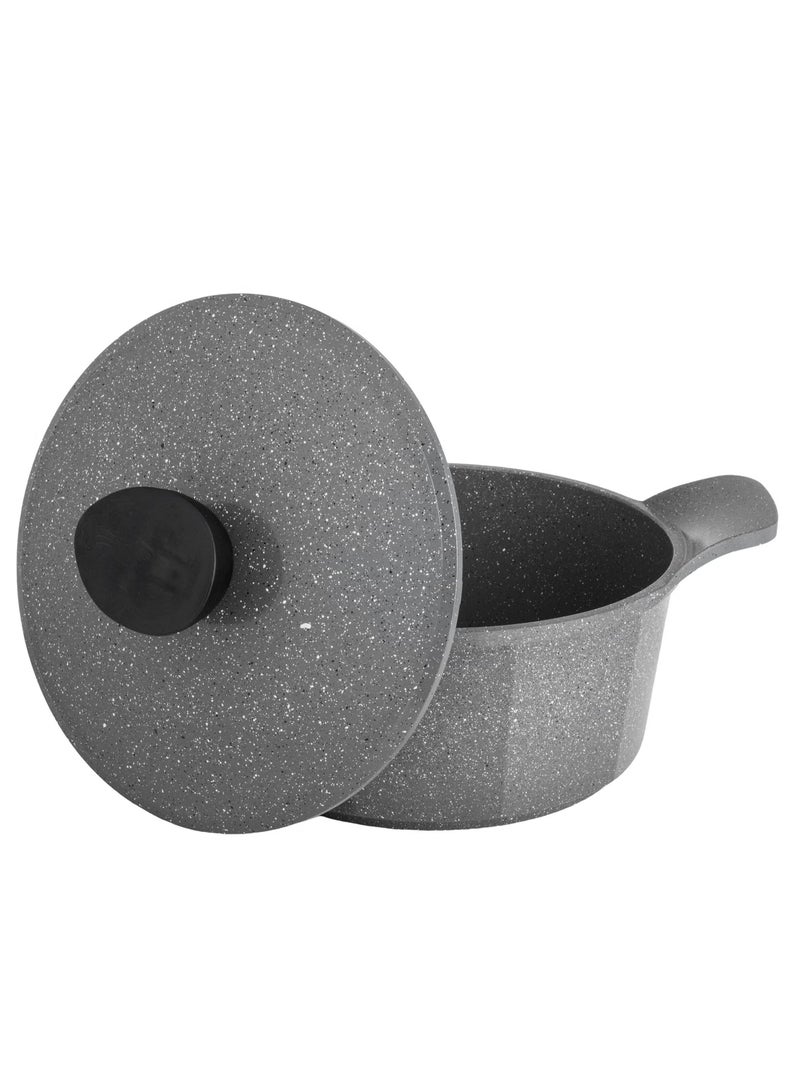 بادريق قدر جرانيت رمادي صنع في السعودية مقاس 18/20/22/24/28  سم - Image 2