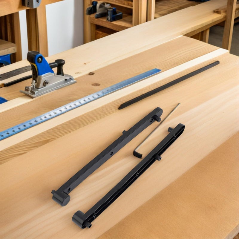 Black Plastic Cabinet Side Slides Concealed Flip Up Door Track Set for Smooth Operation - Image 5