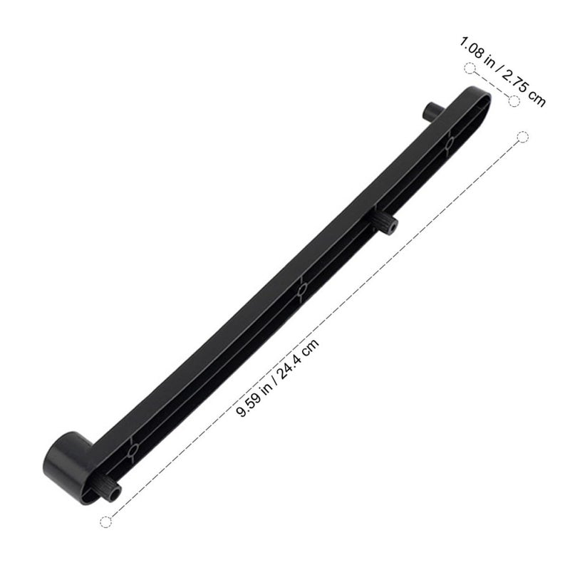 Black Plastic Cabinet Side Slides Concealed Flip Up Door Track Set for Smooth Operation - Image 3
