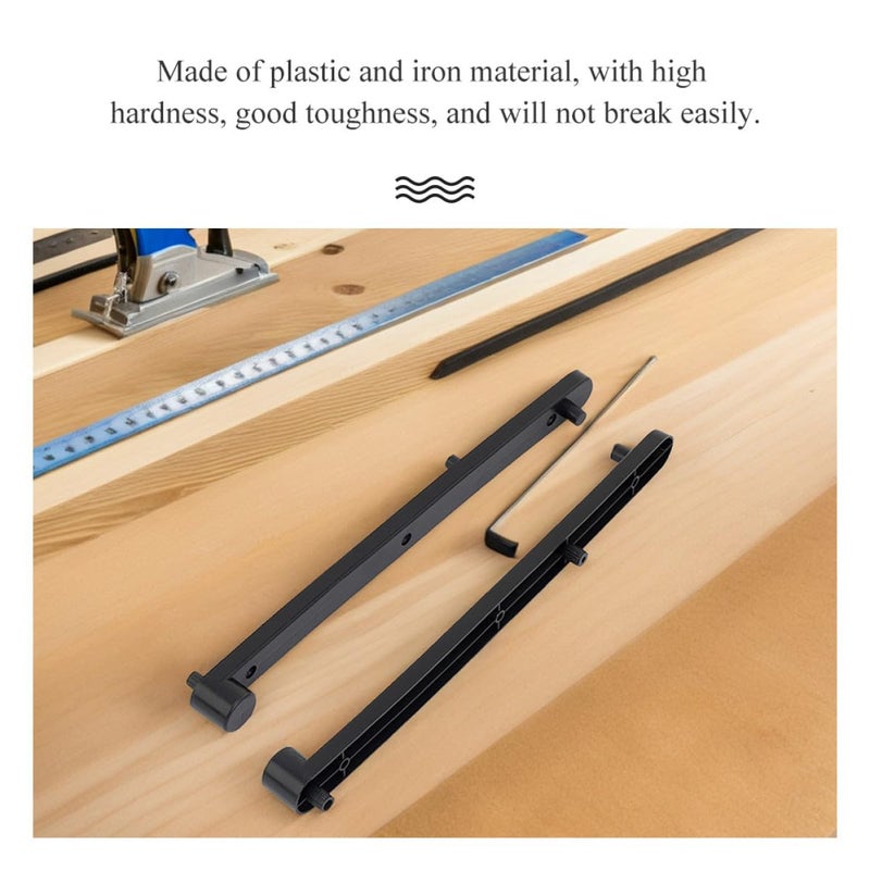 Black Plastic Cabinet Side Slides Concealed Flip Up Door Track Set for Smooth Operation - Image 4