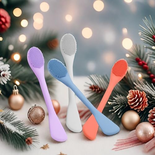 RamPula Silicone Face Mask Brush, Face Scrubber for Gentle Exfoliating & Hairless Moisturizers Applicator Tools for Apply Mud, Clay, Charcoal Mixed Mask, Cream, Lotion - Image 2