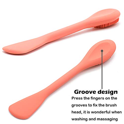 RamPula Silicone Face Mask Brush, Face Scrubber for Gentle Exfoliating & Hairless Moisturizers Applicator Tools for Apply Mud, Clay, Charcoal Mixed Mask, Cream, Lotion - Image 5