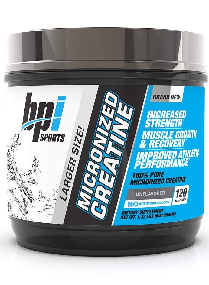 Bpi Sports Micronized Creatine Supplement, 600 g, Unflavored 120 Servings - Image 1