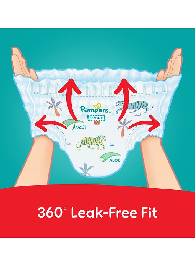 Pampers Rash Protection Pants Diapers, Size 5, 12-18kg, +50% Aloe Vera Lotion, 360° Leak-Free Fit for up to 100% Leakage Protection, Giga Box, 210 Count - Image 3
