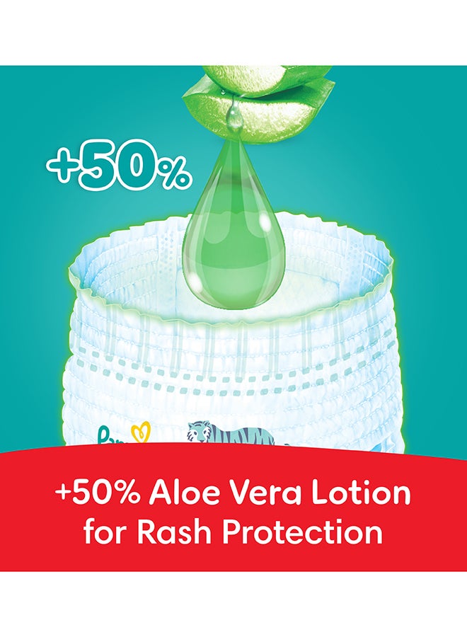 Pampers Rash Protection Pants Diapers, Size 5, 12-18kg, +50% Aloe Vera Lotion, 360° Leak-Free Fit for up to 100% Leakage Protection, Giga Box, 210 Count - Image 4