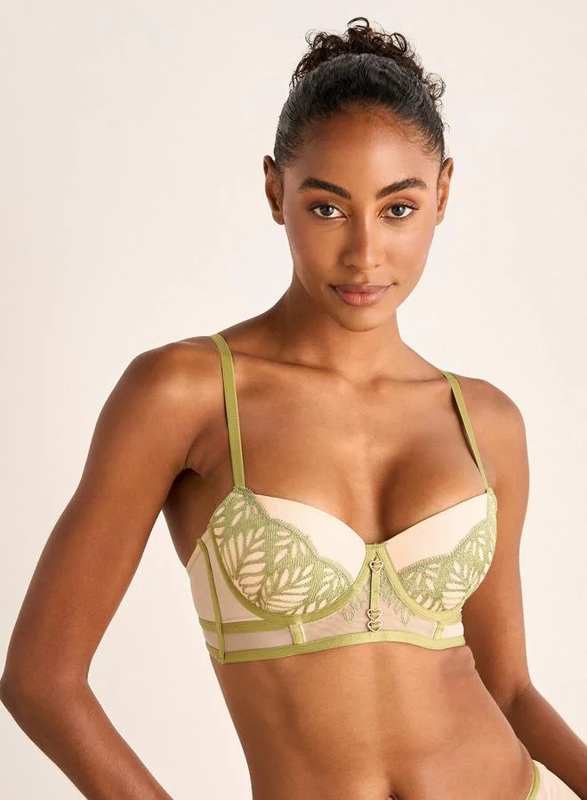 Splash FAV Laced Balconette Bra and Bikini Briefs Set