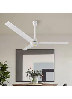 KLIKON 56" Inch 3 Blade Ceiling Fan with Speed Regulator 75 Watts White KCF-501  - Image 3