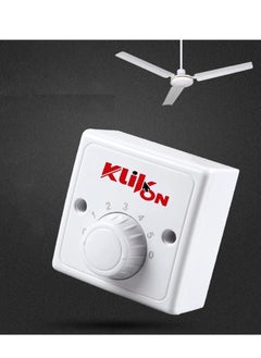 KLIKON 56" Inch 3 Blade Ceiling Fan with Speed Regulator 75 Watts White KCF-501  - Image 4