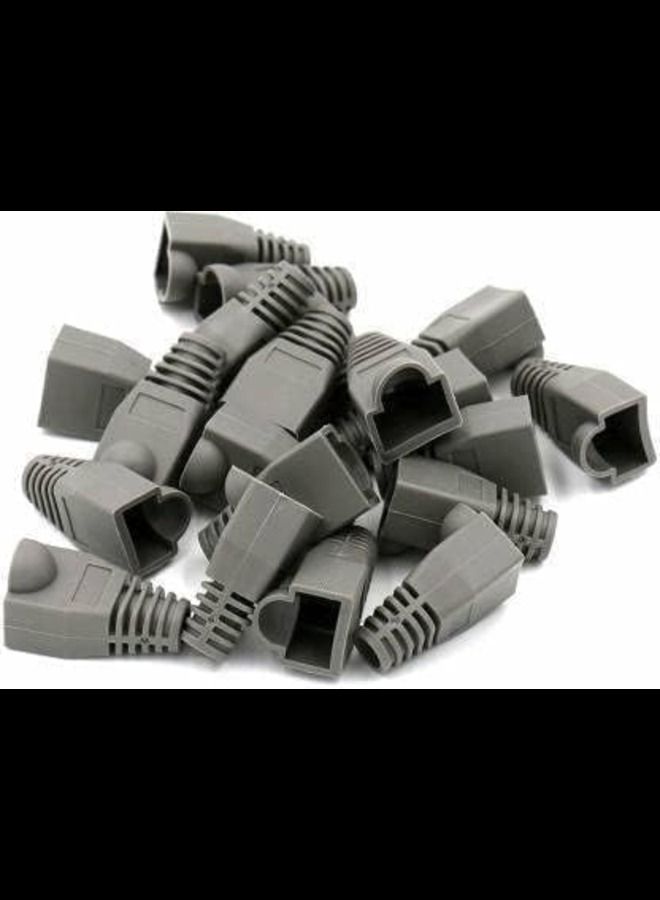 ABBASALI 100 Pcs Soft Plastic Cable Cap Connector Boots Plug Cover Strain Relief Boots  - Image 1
