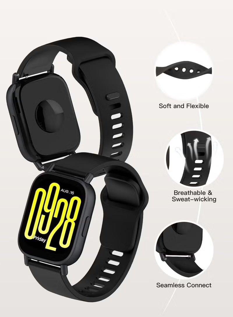 4 Pcs Silicone Strap Compatible with Xiaomi Redmi Watch 5 Active/5 Lite Women's Straps, Replacement Strap for Redmi Watch 5 Active/5 Lite - Image 2