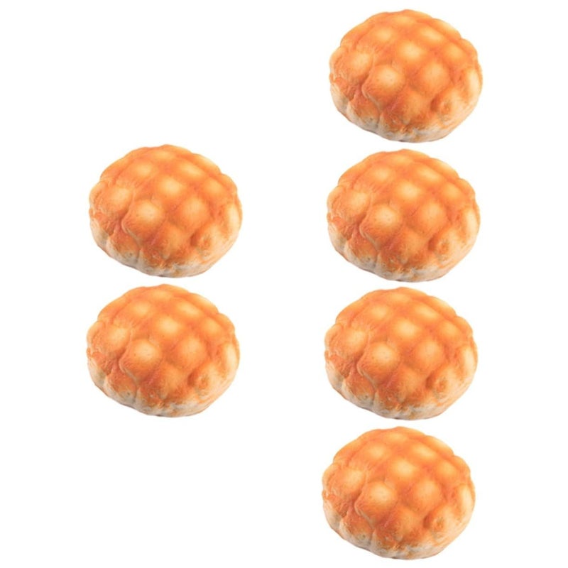 5 Piece Realistic Pu Pineapple Artificial Bread For Bakery Display Kitchen Decor Photography Props Home Supermarket Use - Image 2