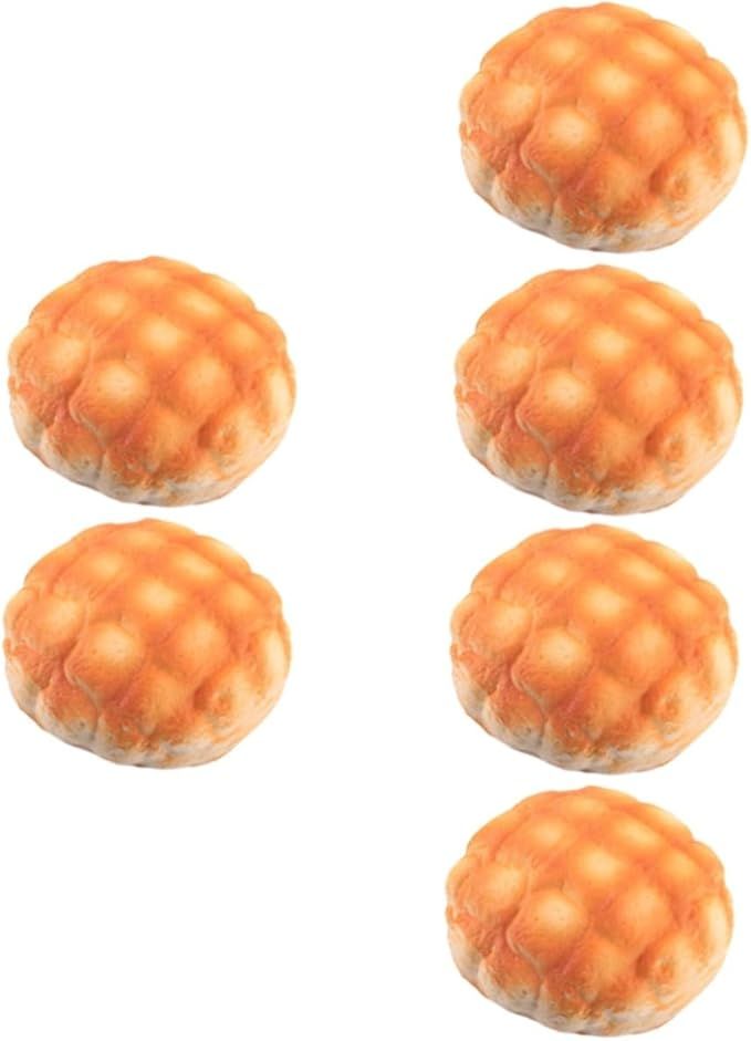 5 Piece Realistic Pu Pineapple Artificial Bread For Bakery Display Kitchen Decor Photography Props Home Supermarket Use - Image 1