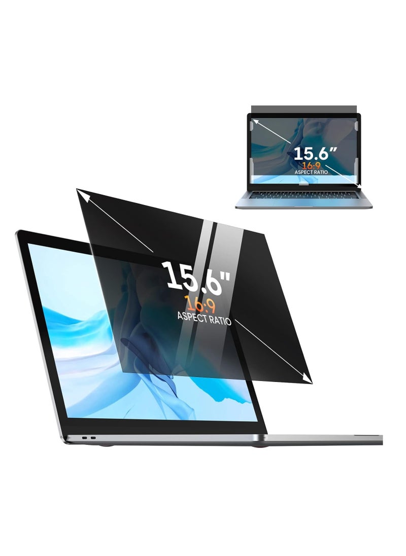 Generic - 15.6 Inch Laptop Privacy Screen Filter for 16:9 Widescreen Display - Computer Monitor Privacy and Anti-Glare Protector Compatible with HP/ Dell/ Acer/ Samsung/Asus/ Lenovo/Toshiba - Image 1