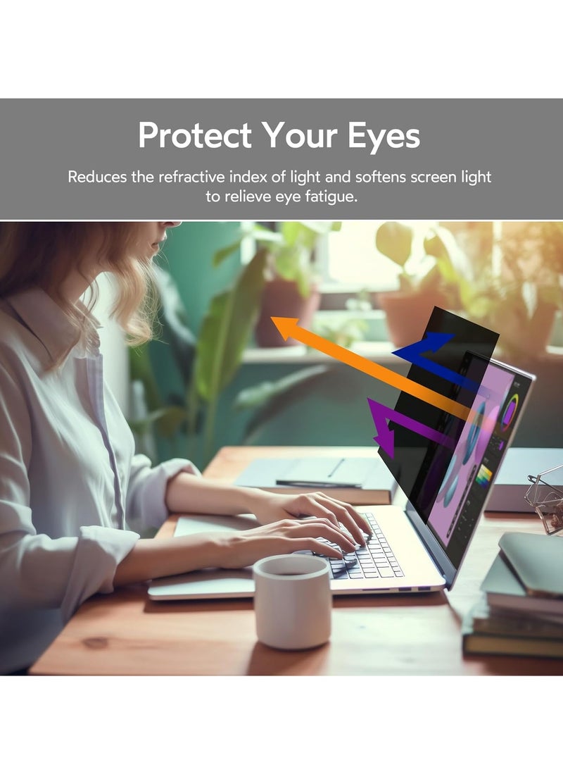 Generic - 15.6 Inch Laptop Privacy Screen Filter for 16:9 Widescreen Display - Computer Monitor Privacy and Anti-Glare Protector Compatible with HP/ Dell/ Acer/ Samsung/Asus/ Lenovo/Toshiba - Image 1