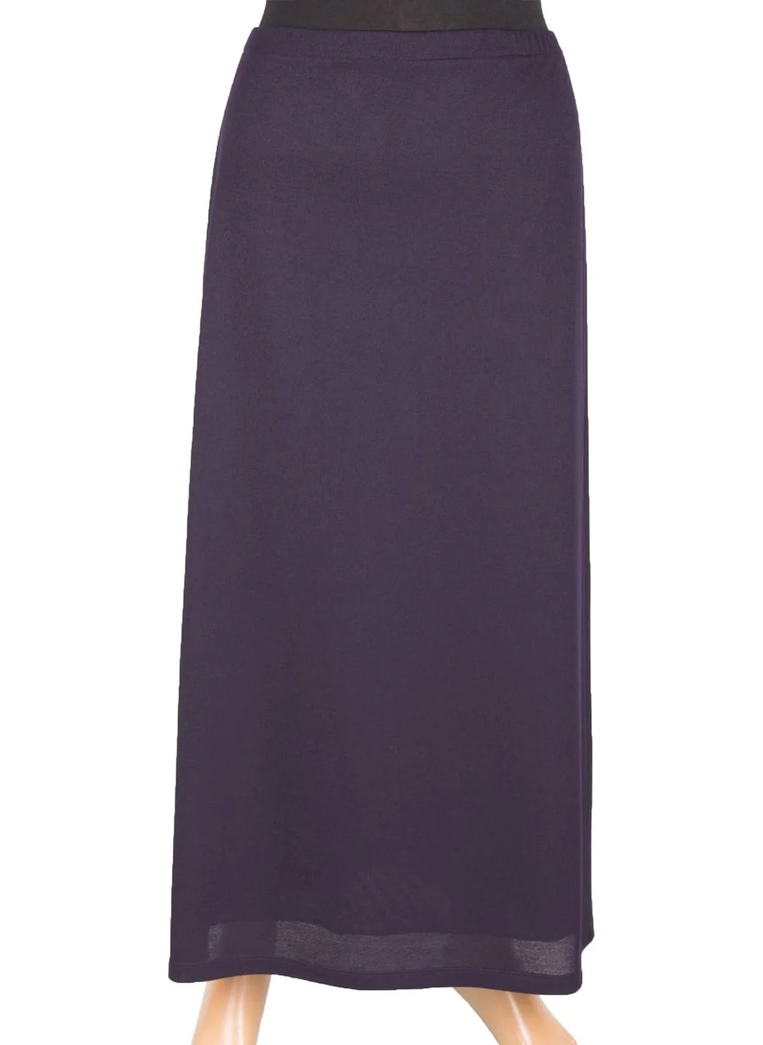 Hesna Buğra Bell Cut Plum Skirt