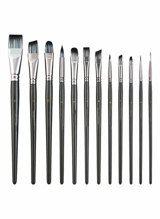 Artist Paint Brush Set of 12 for Watercolor Acrylic Gouache Oil and Tempera Painting Fine Arts Painting Brush Painting Tools with Black Nylon Wool - pzsku/Z612825646D4131FBC2B8Z/45/_/1717483708/f3a083e5-b26c-443f-8de1-3e0ea2df259c