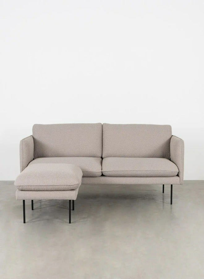 HODGE Corner sofa, size 300x180, gray color, made of durable Swedish wood and Super Soft fabric, Safa Al Madinah - Image 1