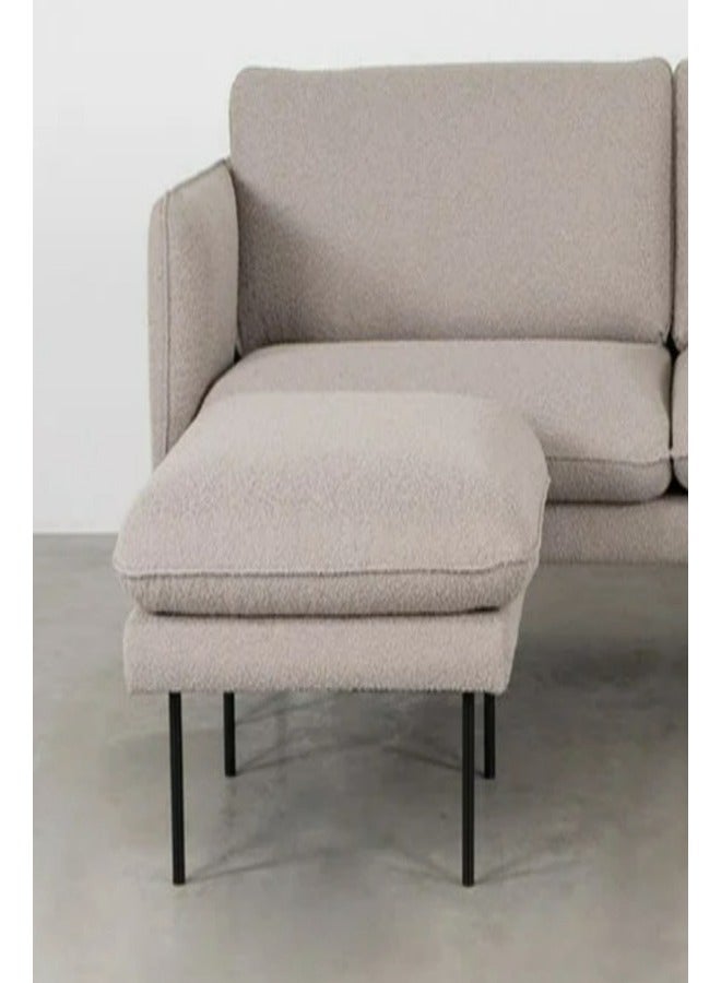 HODGE Corner sofa, size 300x180, gray color, made of durable Swedish wood and Super Soft fabric, Safa Al Madinah - Image 3