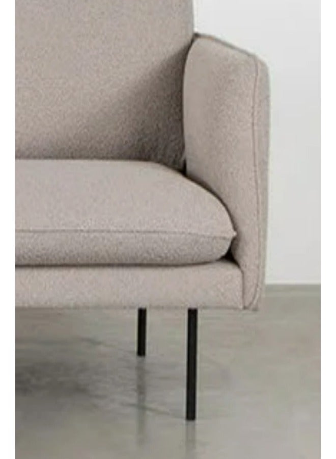 HODGE Corner sofa, size 300x180, gray color, made of durable Swedish wood and Super Soft fabric, Safa Al Madinah - Image 4