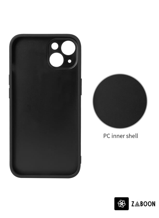 Zaboon Protective Case Cover For iPhone 13 Leather Back - Image 4