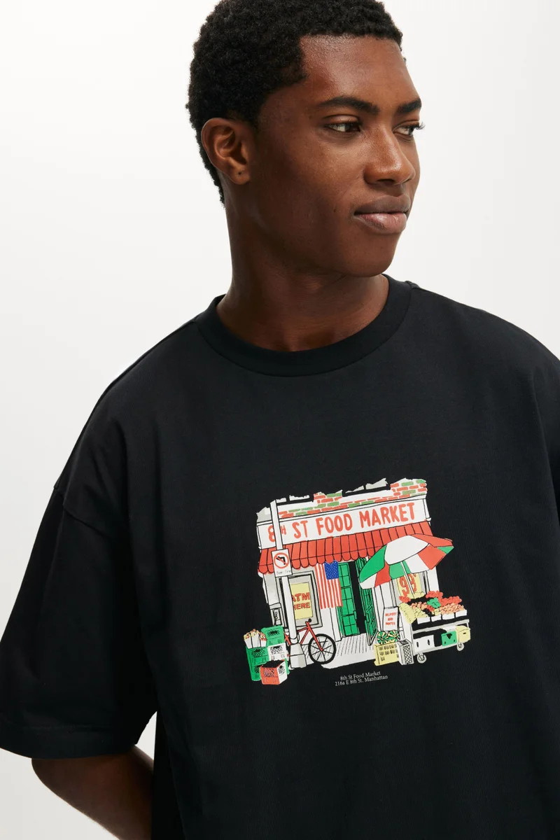Cotton On Box Fit Graphic T-Shirt