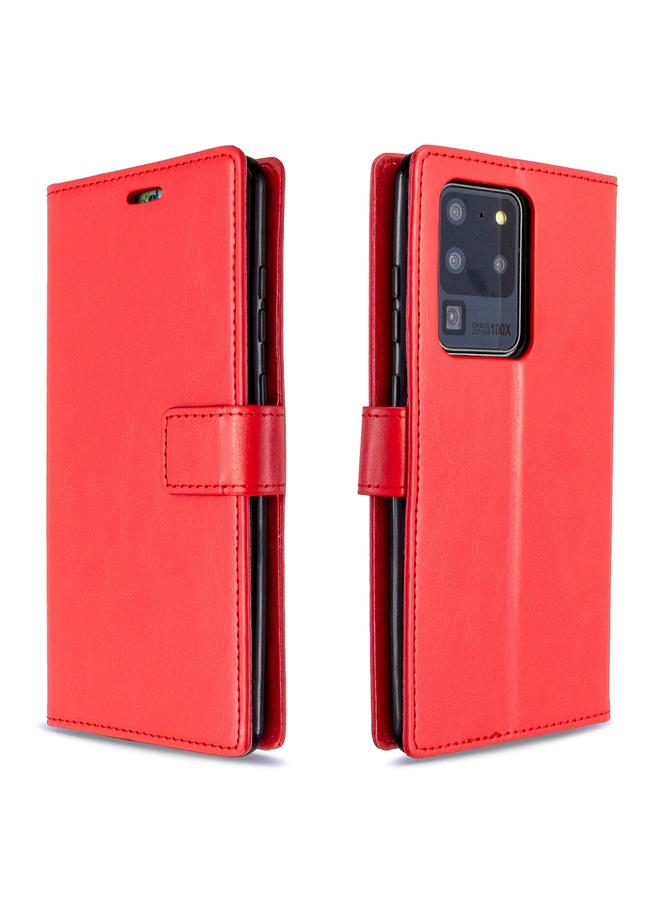 Zaboon Case For Galaxy S20 Ultra Crazy Horse Texture Horizontal Flip Leather Case with Holder & Card Slots & Wallet & Photo Frame - Image 1