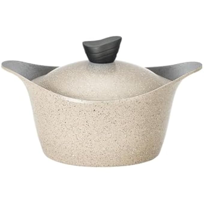 Lahoya Marble Stockpot 24 Cm Size Beige