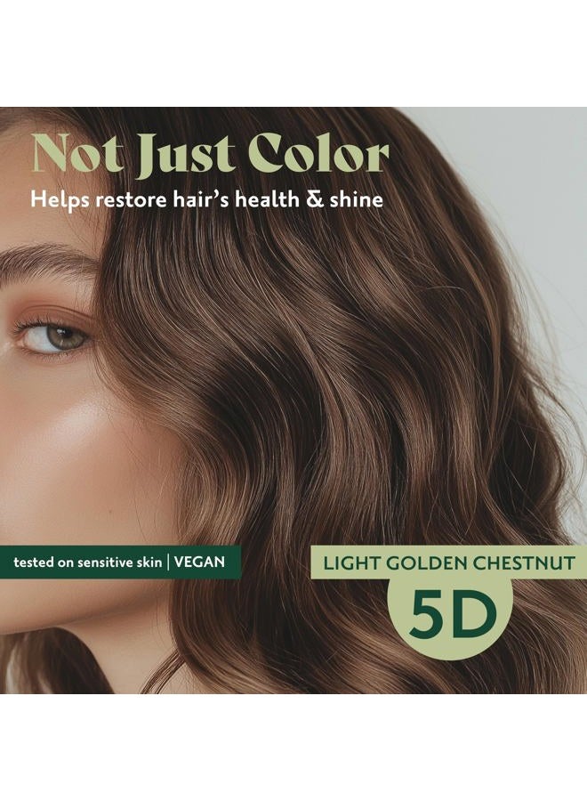 Herbatint Permanent Hair Dye For Women - 5D Light Golden Chestnut - For Up To 100% Gray Coverage of Resistant Gray Hair - Ammonia-Free, Alcohol-Free & Vegan - Salon Influenced Hair Color 4.56 fl oz - Image 4