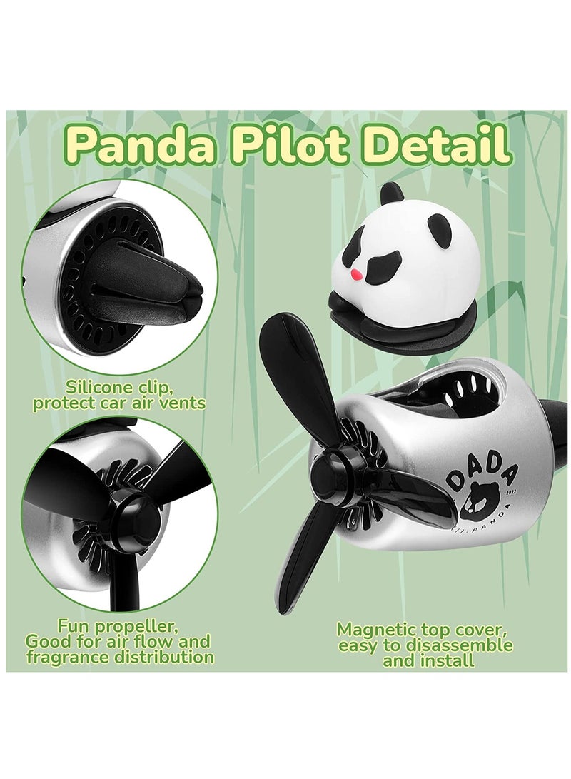 SYOSI Bear Pilot Car Air Freshener Cartoon Cute Car Diffuser Automotive Air Fresheners Cool Car Accessories Rotating Propeller Air Outlet Vent Fresheners Bear Pilot Car Perfume for Car Decoration - Image 2