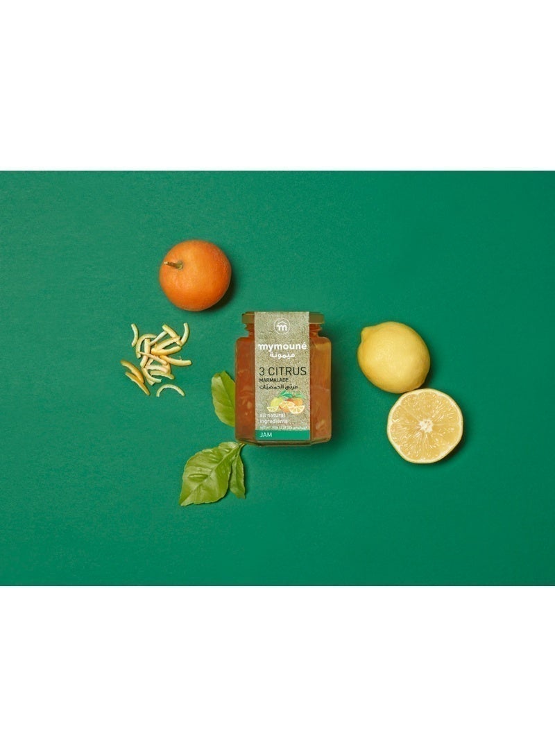 MYMOUNE 3 Citrus Marmalade 350g | Bitter Orange, Lemon & Grapefruit | Natural, No Artificial Additives | Traditional Lebanese Marmalade - Image 4