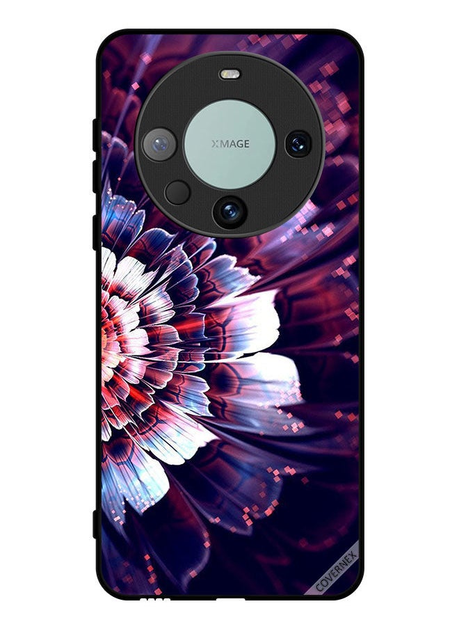 Covernex Protective Case Cover For Huawei Mate 60 Pro Reflected Big Flower On Left Side  - Image 1