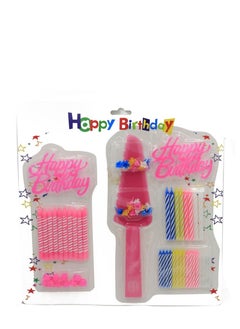 co arma 34-piece birthday candle set with knife 