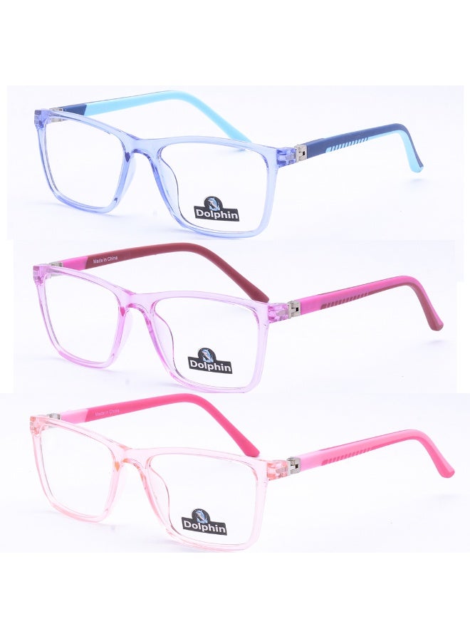 ثلاث نظارات طبية أطفال بخامة مميزةوالوان رائعة  ــ بدراع يفتح 180 درجة - Image 1