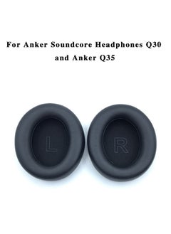 Generic Replacement Earpads Cushions For Soundcore Life Q30,Q35 Earpads Ear Cushions Black  - Image 1