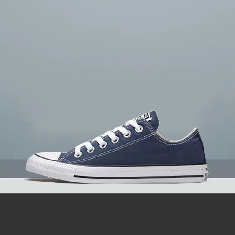 Converse Chuck Taylor All Star Low-Top Canvas Sneakers - Breathable, Soft, Durable, Non-Slip - Unisex Style - Blue - Image 2