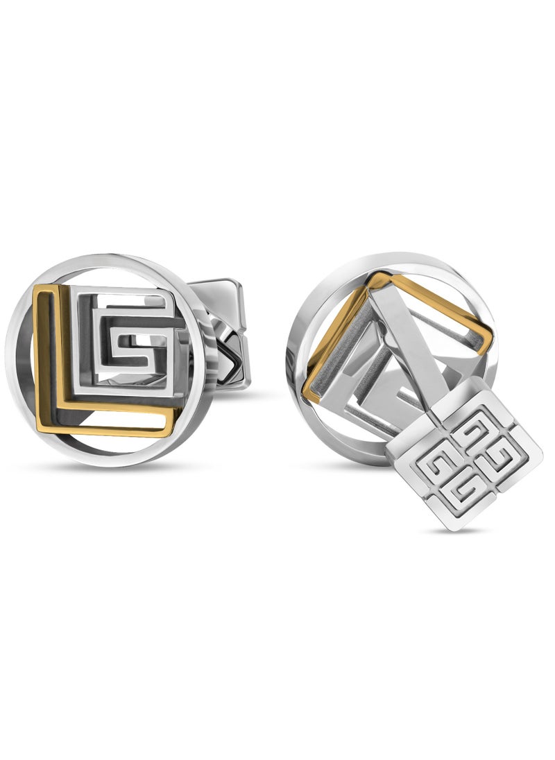 Guy Laroche Charlie Two Tone Cufflinks  - Image 2