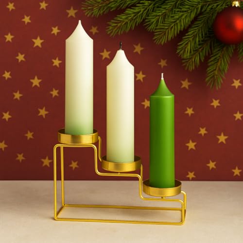 CraftVatika Candle Holder Stand for Home Decor, Home Decoration Items for Living Room, Festive Decor, Christmas Decorations, Diwali Wedding Housewarming Return Gifts for Family & Friends Pongal Decor - Image 2