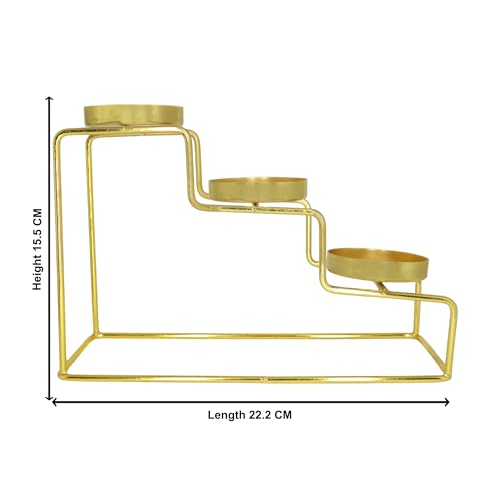 CraftVatika Candle Holder Stand for Home Decor, Home Decoration Items for Living Room, Festive Decor, Christmas Decorations, Diwali Wedding Housewarming Return Gifts for Family & Friends Pongal Decor - Image 5