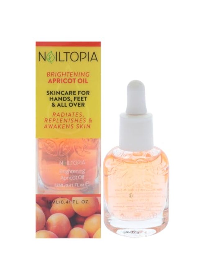 Nailtopia Fresh Apricot Oil Nail and Cuticle Oil AntiAging Dry Skin Softener for Cuticles Nail Repair and Cuticle Care Treatment 041 oz - Image 1