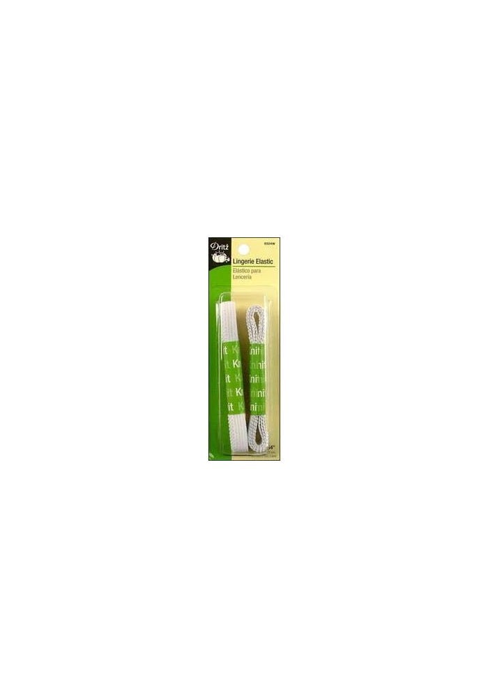 Dritz 9324W Lingerie Knit Elastic - White, 1/2 Inch by 30 Inch & 3/8 Inch by 54 Inch - Image 2