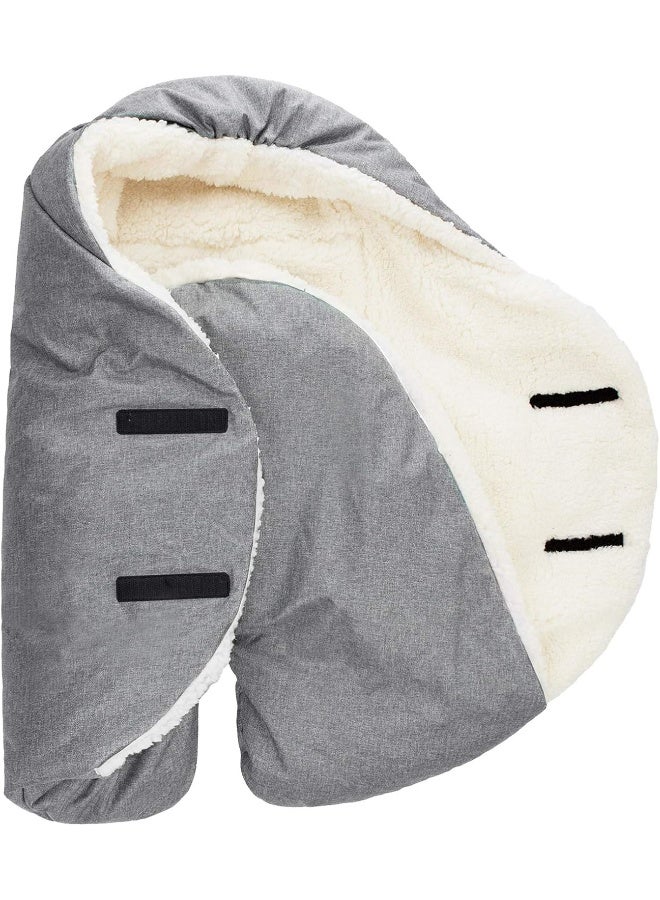 7 A.M. 7AM Enfant Baby Car Seat - Nido Quilted Baby Carrier Cover, Hooded Soft Plush Lining, Stroller - Image 2
