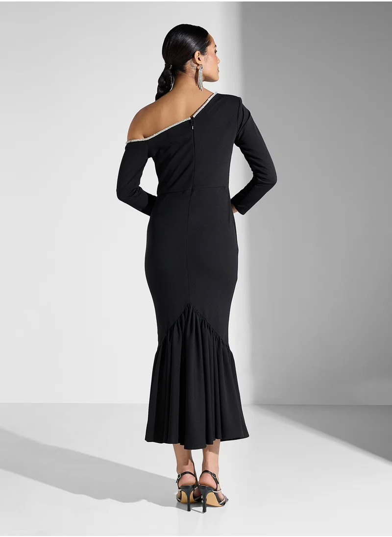 ثريدز باي اجوني One Shoulder Dress