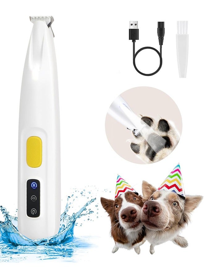 general Dog Paw Trimmer with LED Light, 18mm Widen Blade, 35dB Low Noise, LED Display, Fully Waterproof, Rechargeable Clipper for Dogs Cats Trimming Paws, Eyes, Ears, Face - Image 1