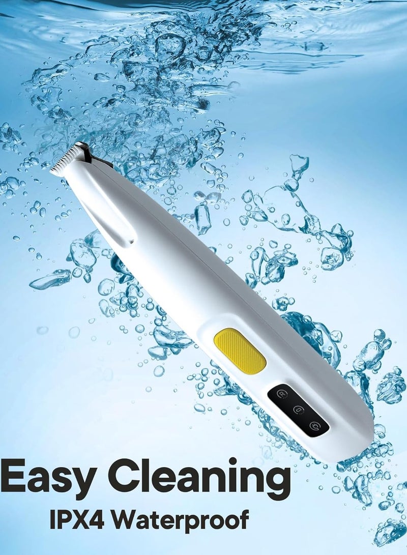 general Dog Paw Trimmer with LED Light, 18mm Widen Blade, 35dB Low Noise, LED Display, Fully Waterproof, Rechargeable Clipper for Dogs Cats Trimming Paws, Eyes, Ears, Face - Image 5