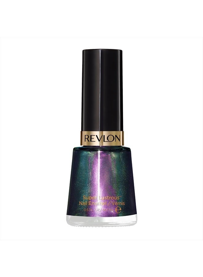 Revlon طلاء أظافر ريفلون، طلاء أظافر سوبر لستروس، مقاوم للتقشير وصيغة طويلة الأمد، لمسة لامعة عالية، 120 دخان أميثيست، 0.5 أونصة سائلة - Image 1