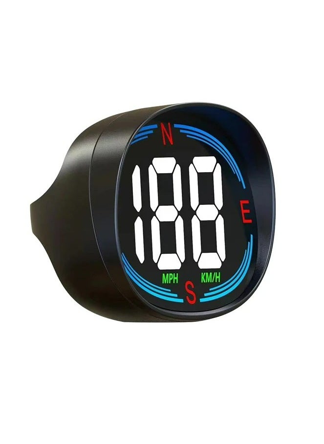 Generic - Car Digital GPS Speedometer HUD Head up Display Electronics Speed Alarm Vehicle Speed Compass Speed Gauge Plug and Play Gadgets For All Cars MPH KMH - Image 1